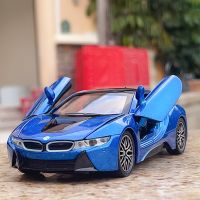 1:32 BMW I8 Supercar Alloy Car Diecasts &amp; Toy Vehicles Car Model Sound and light Car Toys For Kids Gifts Die-Cast Vehicles