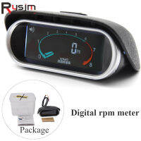 ใหม่รถ LCD Tachometer เครื่องยนต์ดิจิตอล Tach Gauge รถบรรทุก RPM ชั่วโมง50-9999RPM 1224V พร้อมคู่มือผู้ใช้