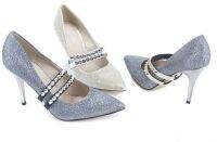 Punk Style Fashion Metal Tone Rivet Shoe Band Elastic Ankle Band For Women One Pair Free Shipping