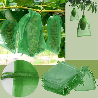 ✹♛◎ 20/50/100PCS Grapes Fruit Protection Bags Garden Mesh Bags Agricultural Orchard Pest Control Anti-Bird Netting Vegetable Bags