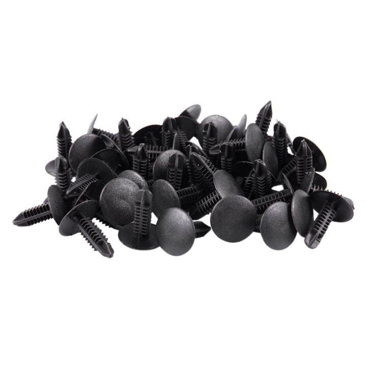 5mm x 5mm Hole Dia Black Plastic Rivets Fastener Push Clips 48 Pcs Lazada