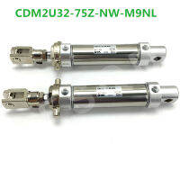 สปริงทำหน้าที่เดี่ยวของ CDM2U32-75Z-NW-M9NL ขยายก้าน Trunnion ประเภทมาตรฐานกระบอกลมชุด CDM2U ส่วนประกอบนิวเมติก