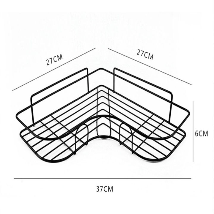 2021new-stainless-steel-non-perforated-love-corner-rack-kitchen-bathroom-bedroom-storage-rack-thickened-tripod-storage-rack