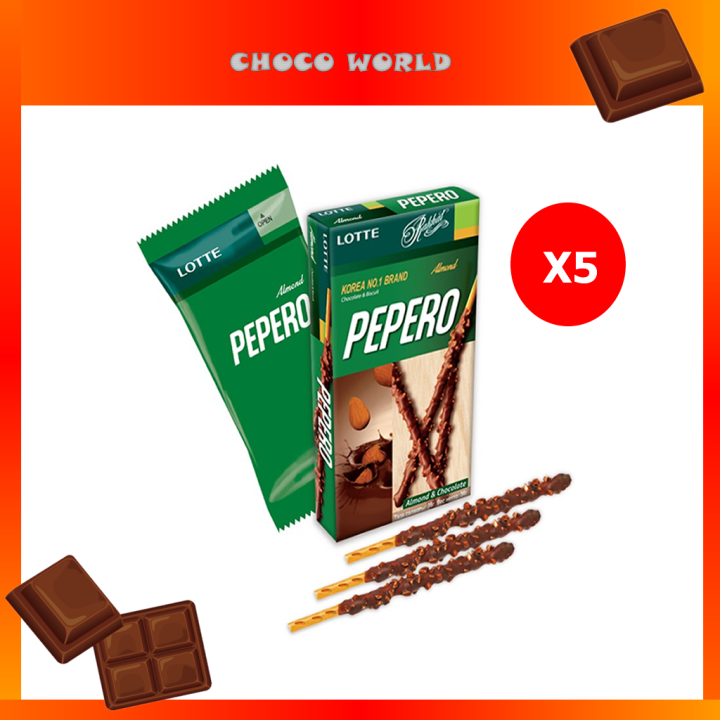 Lotte Almond & Chocolate (5x32g) [Expired Date JUNE 2024] Lazada