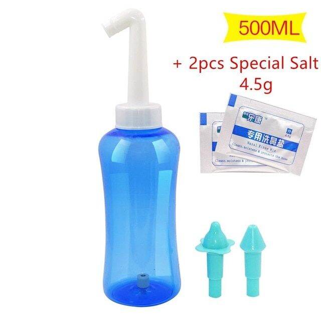 SALORIE 500ML Neti Pot Nose Cleaner Dirty Aspirator Nasal Wash Cleaning ...