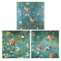 【hot】 Flowers And Birds Embroidery Set 11CT 9CT Garden Printed Needlework Material Pack Cotton Thread