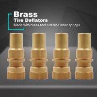 【SALE】 vcs90 4Pcs 4WD Universal Brass Off-Road อัตโนมัติยางรถยนต์ Deflators วาล์วชุด6-30 PSI ปรับ Bleeder ชุด