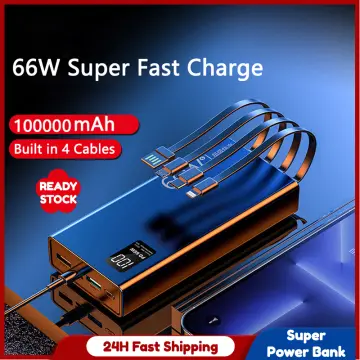 Power Bank 100000mah Portable Charger 4 Usb Led Poverbank External Battery  Powerbank 100000 Mah For Iphone Xiaomi Samsung Huawei