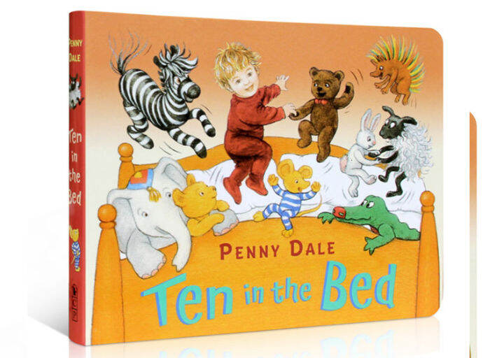 Ten in the bed English original picture book cardboard book Wu minlan