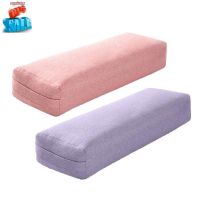 ~ Yoga Pillow Soft Washable Polyester Rectangular Portable Yoga Bolster Sleep Pillow Yoga Fitness Supplies,Purple