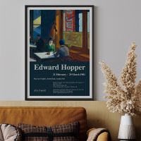 บทคัดย่อ Edward Hooper Museum นิทรรศการโปสเตอร์-Modern Art Wall ภาพวาดผ้าใบสำหรับสำนักงานและห้องนั่งเล่น-Nordic Home Decor