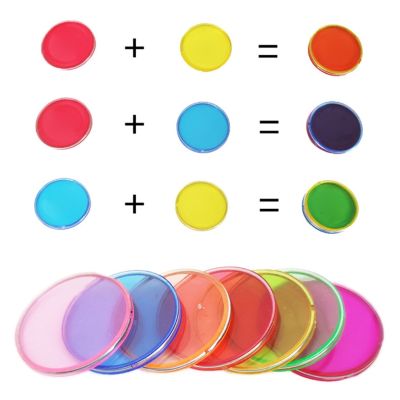 Children Magnetic Stick Wand Transparent Color Counting Chips with Horseshoe Loop Set Early Educational Toy Kids Gift