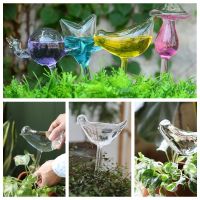 Automatic Flower Watering Device Plant Waterer Self Watering Globes Bird Shape Hand Blown Clear Plastic Aqua Bulbs