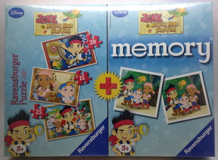 3 PUZZLE + MEMORY GAME - JAKE AND THE NEVERLAND PIRATES | Lazada PH