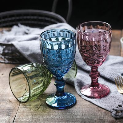 【CW】☈✠  Colored Wine Glass European Goblet Wedding Bar Stemware Hot Selling 2021