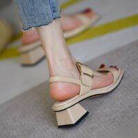 le -heel s womens thick heel new en-toed nude womens shoes h shoes womens summer -GGX23722❁☬