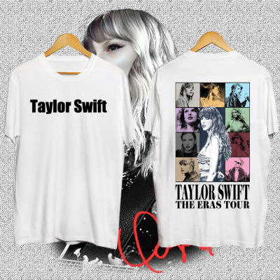 2023 COD เสื้อดาว Taylor Swift TheErasTour Concert เสื้อยืดทรงโอเวอร์ไซส์ เสื้อคอกลม โลโก้สกรีนนูน white tee เสื้อยืดสวยๆผู้หญิง เสื้อยืดผู้ชาย S-5XL