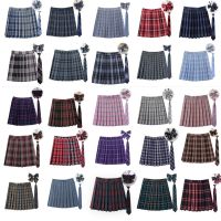 uniform plaid college pleated bust of tall waist soft sister new student