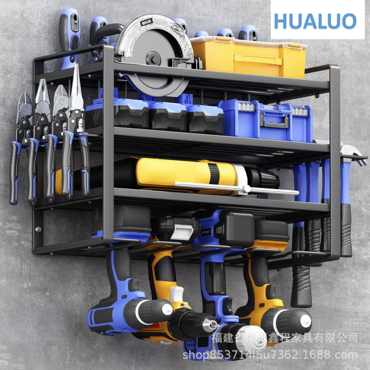 Heavy duty electric drill storage rack Wall mounted electric tool