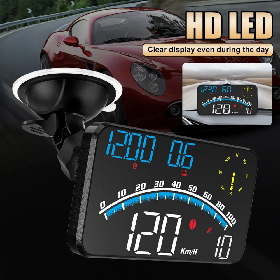 G10 Universal HUD GPS Head Up Display Speedometer Odometer LED