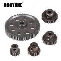 Droyuke 11184 โลหะ Spur Differential เกียร์หลัก 5MM 64T Motor Pinion Gears 3.17MM 17T 21T 26T 11119 11181 11176 11189 HSP รถ-czechao