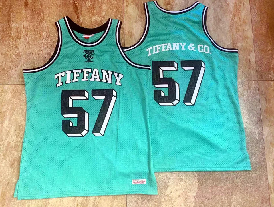 Mens Exquisite Embroidery Jersey Tiffany & Co. x SPALDING x