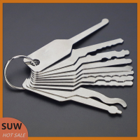 ? SUW 10ชิ้น/เซ็ต stainless jiggler และปุ่มคุณภาพสูง dual Sided Car Unlock เปิดซ่อมอุปกรณ์เสริม Auto REPLACEMENT Tool Kit