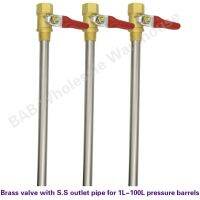 Br Valve พร้อมท่อระบายสแตนเลสสำหรับถังแรงดัน1l-100l