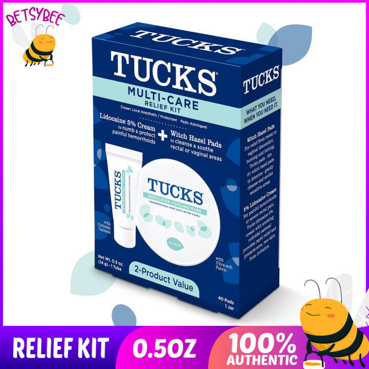 TUCKS Multi-Care Relief Kit Hemorrhoidal Cream + Medicated Witch Hazel ...