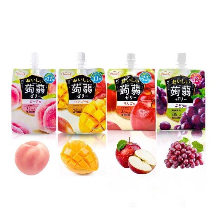 hivj87 Tarami Fruits Konnyaku Peach / Mango / Grape Flavor Jelly Drink ...