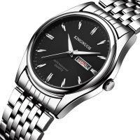 2023 Kingnuos Brand New Design Business Man Watch Steel Waterproof Luminous Hour Date Week Clock Male Hodinky Quartz Mens Watch