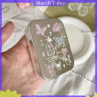 March เคสคอนแทคเลนส์สองห่อสำหรับสาวๆชุดตลับรักษาความชุ่มชื้นที่เก็บคอนแทคเลนส์กล่องใส่คอนแท็คเลนส์ขนาดเล็กแบบพกพา