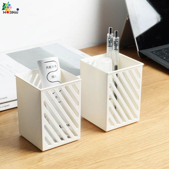 desk-organizer-storage-box-ที่ใส่ดินสอ-กล่องใส่ปากกาพลาสติก-ที่ใส่ปากกา-กล่องปากกา-กล่องดินสอ-ที่ใส่เครื่องเขียน-กล่องเก็บอุปกรณ์