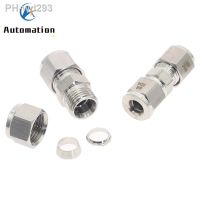 3 4 6 8 10 12mm 1/8 quot; 1/4 quot; 3/8 quot; 1/2 quot; OD Pipe 304 SS Stainless Steel Double Ferrule Tube Fitting Connector Adapter