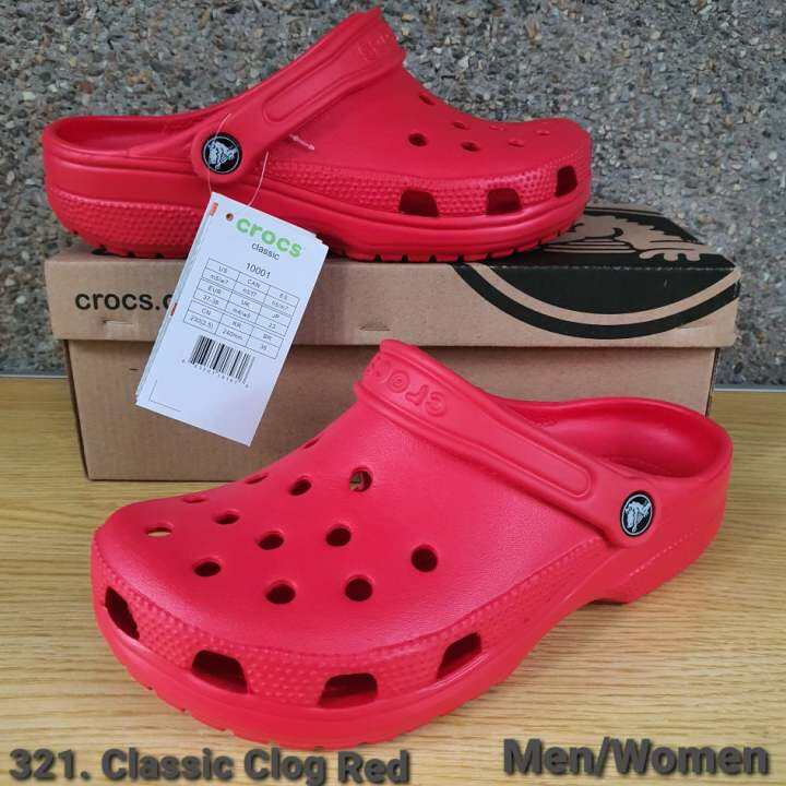 men red crocs