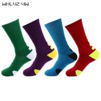 【hot】♈  5 Pairs/Lot Colorful Sport Socks Football Cycling Anti-Bacterial Breathable Warm Outdoor Basketball Hot Sell