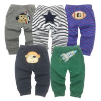 5pcs/lot Baby PP PantsFashion Model Babe Pants Cartoon Animal Printing Baby Trousers Kid Wear Baby Pants 0-24M