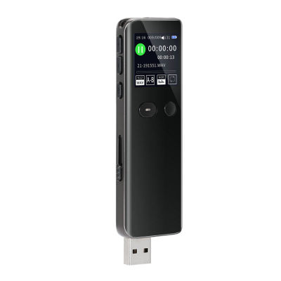 V33 Professional HD Digital Voice Recorder 1536kpbs One-button Record Noise Reducation Dictaphone 16GB Recorder USB Connector