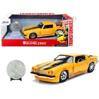 Jada 1:24 1977 Chevrolet Camaro BUMBLEBEE การจำลองสูงเหล็กหล่อ Chevrolet Chevrolet รถของเล่นหุ่นอัลลอยสำหรับเด็กของขวัญคอลเลกชัน