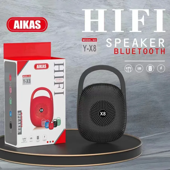 AIKAS X8 Bluetooth Speaker Portable Handheld Speaker Color Mini Speaker