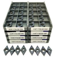 DCMT11T304 DCMT11T308 SM คาร์ไบด์แทรกเครื่องมือกลึงภายในเครื่องมือตัด CNC แทรกเม็ดมีดกลึงคุณภาพสูง