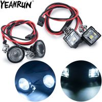 YEAHRUN RC Car LED Lights Headlights Spotlight DC 5-7.4V for 1/10 RC Crawler TRX4 TRX6 Axial Redcat RR10 MST Parts