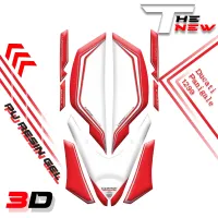 Motorcycle Accessories Front Fairing Motor Number Board 3D Strickers Gel Protector For Ducati panigale 1299 2016 2017