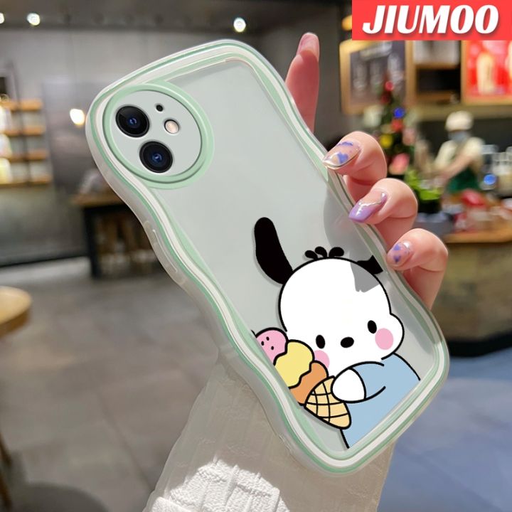 jiumoo-s23ปลอกสำหรับ-samsung-บวก-s23พิเศษน่ารัก-sanrio-pochacco-สร้างสรรค์ขอบครีมเคสโทรศัพท์แบบใสนิ่มเคสซิลิโคนแฟชั่นเลนส์กล้องถ่ายรูปเคสป้องกันโปร่งใสกันกระแทก