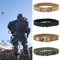 Camouflage Quick Release Tactical Belt Nylon 600D 125CM Tactical Belt Velcro Edging Canvas Suitable for Outdoor Hunting Furniture Protectors Replaceme