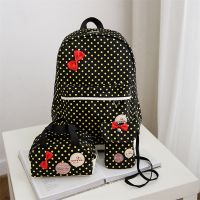 3PCSSet Cute Printing School Bags For Girls Children Waterproof School Backpacks Kids Bag Schoolbag Nylon Mochila Infantil