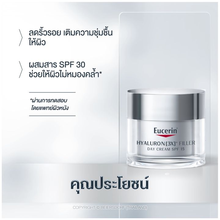 eucerin-hyaluron-3x-filler-day-cream-spf15-50-ml-ยูเซอริน-ผลิตภัณฑ์ลดเลือนริ้วรอย-และยกกระชับผิว-ผสมสารป้องกันแสงแดด-spf-15-สูตรกลางวัน