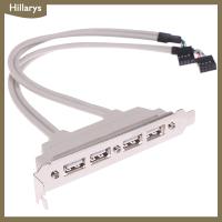 [Hillarys] สายต่อเมนบอร์ด4พอร์ต USB 2.0ถึง9ขาสำหรับแผงพีซี