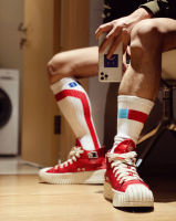 Fashion trend all-match cotton letters mens casual and comfortable breathable mens tube socks