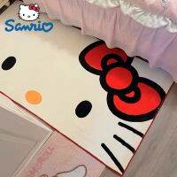 Sanrio พรมลายลูกแมวลายการ์ตูน,ของเล่นกำมะหยี่นุ่มสำหรับใช้ในบ้านพรมขนเฟอร์ขนาดใหญ่สำหรับเด็กผู้หญิงห้องนอนพรมปูพื้นห้องนั่งเล่น